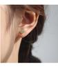 Tichiya S925 Sterling Silver Natural Hetian Jade Nephrite Earrings - Simple, Versatile, and Exquisite New Style