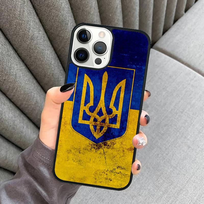 U-kraine Flag Phone Case For iPhone 17 Air 16 16e 15 13 14 Pro Max 11 12 Plus 2022 MAX Shell Cover coque