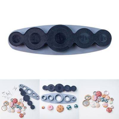 Uniwersalne narzędzie do guzików obiciowych DIY Guziki materiałowe, pomoc w tworzeniu własnych guzików obiciowych, rozmiar: 11 mm, 15 mm, 19 mm, 23 mm, 29 mm