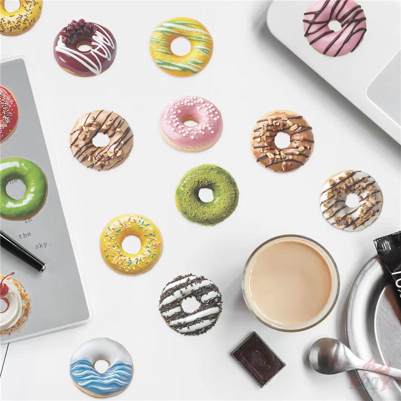 50Pcs/Set Sweet Doughnuts Series 01 PET Stickers Waterproof DIY Fashion Doodle Decals Stickers