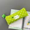 Star Print Pencil Case Double Layered Pen Case 2 Compartments Pen Pouches Portable Pencil Bag Travel Cosmetics Bag