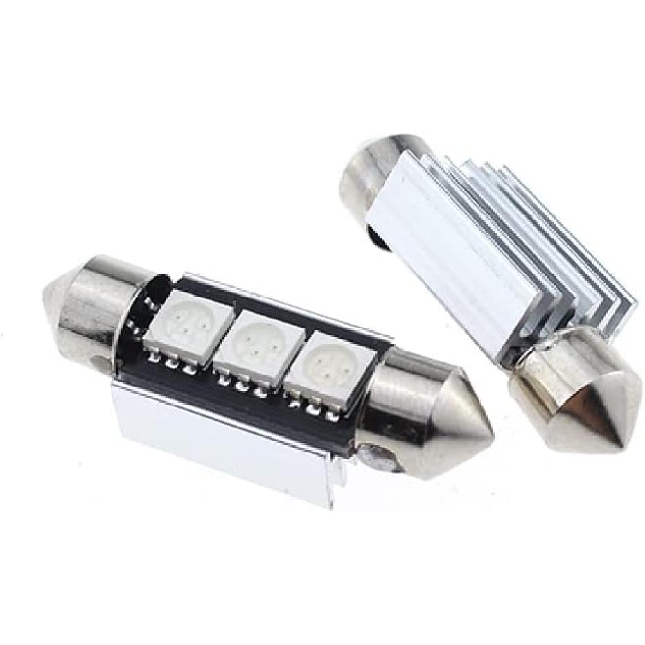 9-30V Extremely Bright 6411 6418 C5W Festoon LED Bulbs Error Free 1.5" 36mm for Interior Map Dome Lights and License Plate Courtesy Door Lights, Pure