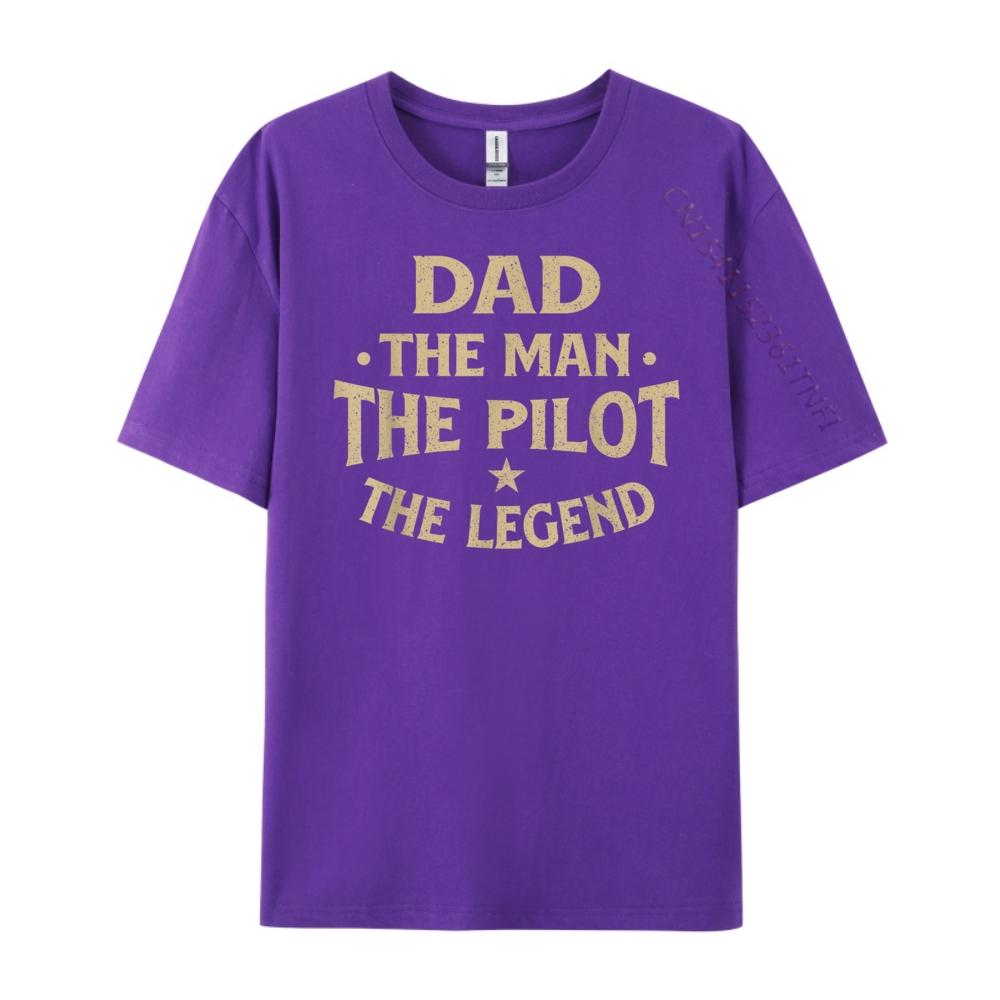 Dad The Man The Pilot The Legend Airlines Airplane Lover Fashion T Shirt Men T Shirts For Men Birthday