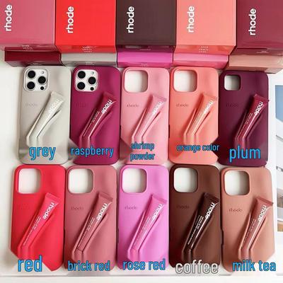 Hailey's Silicone iPhone Case with Lipstick Holder for iPhone 13, 14, 15, 17 + Gift Box