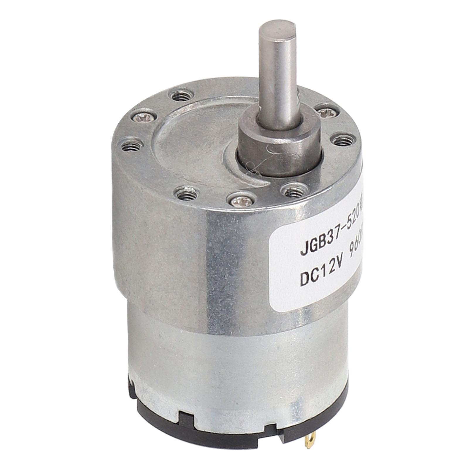 

DC Gear Motor Good Conductivity Brass Coil Large Torsion CW CCW Stable Worm Gear Motor DC12V 960RPM