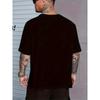 Europäische Größen Übergröße Herren Neuheit Augen Ausdruck Druck T-Shirt, Lässiges Mode-T-Shirt, Street Style Kurzarm Rundhals-Shirt