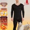 Men's Fleece-Lined Warm Underwear Set - Cozy Autumn & Winter Outfit