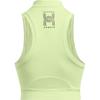 Under Armour Run Anywhere Solid Color Half-Zip Short Lightweight Dry Comfortable Breathable Vest Women vests Vintage-Light-Green 1386344-383