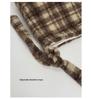 2025 Autumn/Winter Plaid Plush Shoulder Bag: Retro Large Capacity Women's Tote