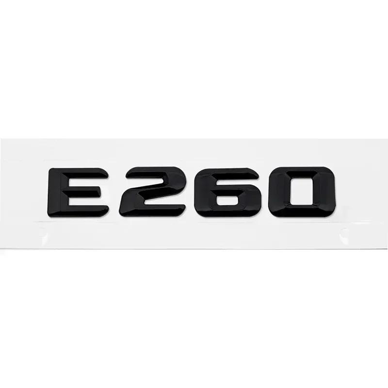 Car Tail Letter Number Emblem Sticker Rear Trunk Badge Decal for Mercedes Benz E Class E53 E55 E63 E200 E220 E230 E240 E250 E260