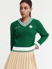 SERGIO TACCHINI W Preppy Wool Cricket Sweater Pullover