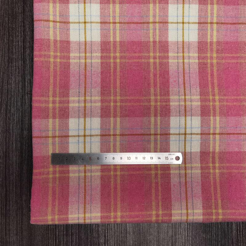 Nueva llegada: Tejido de Algodón Cepillado a Cuadros para Ropa Infantil y de Mujer - Tejido de Franela Jacquard Teñido en Hilo de Poliéster-Algodón.
