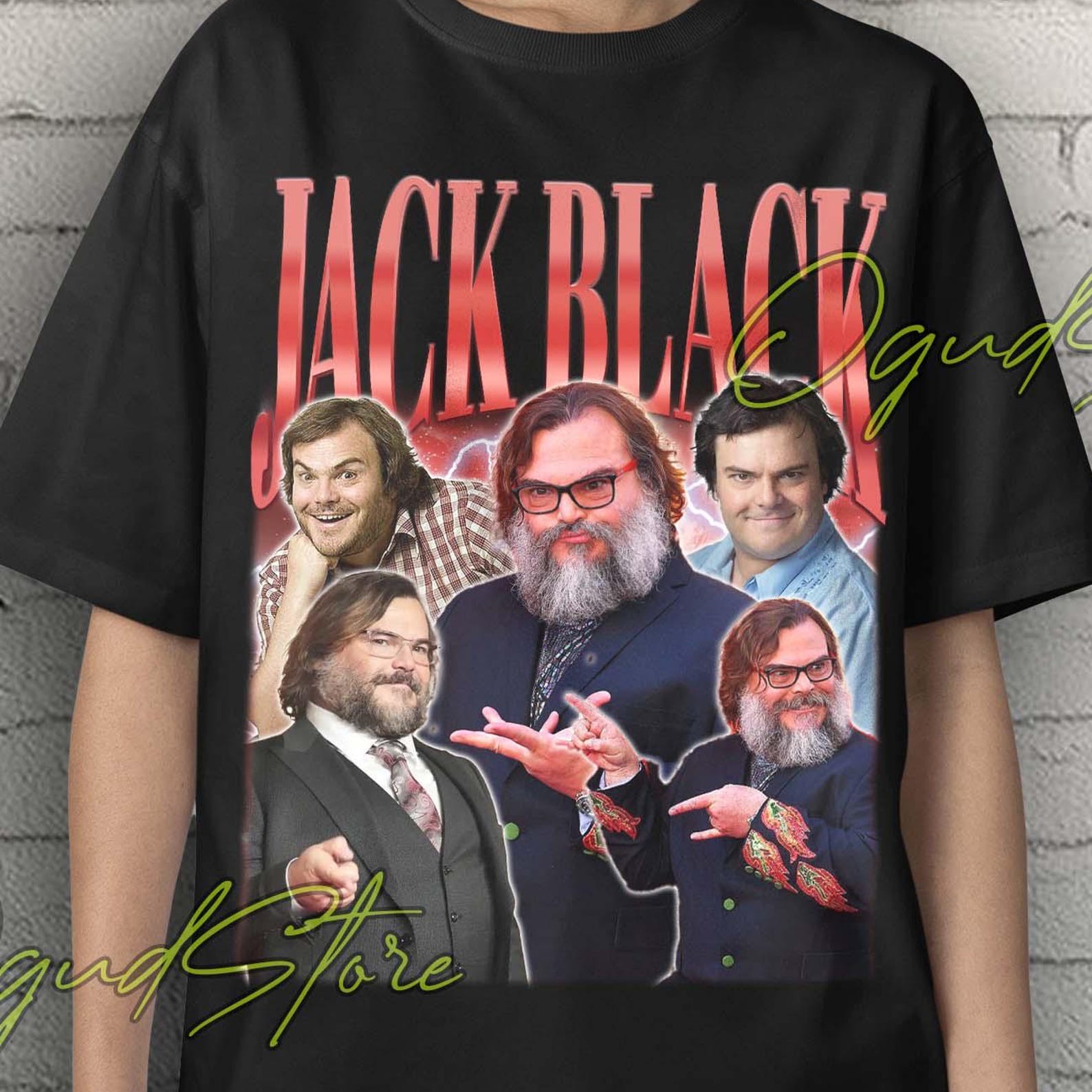 Jack Black Meme Shirt: 80s Movie Tee L