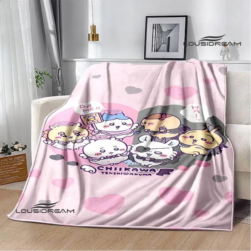 3D Cute C-Chiikawas Printed Blanket Flannel Warm Blankets Soft and Comfortable Blanket Bed Linings Cubre Cama Birthday Gift