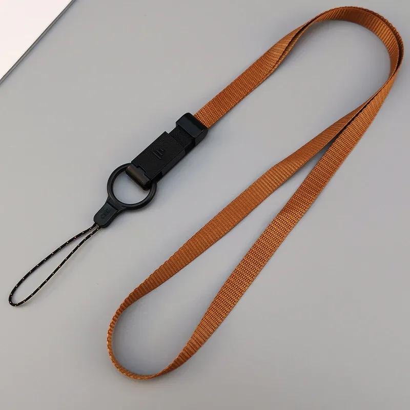 Mobile Phone Lanyard Hanging Neck Rope Men's and Women's Broadband Slip Buckle Chain Key Card Set Universal Long Sling Lanyard