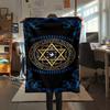 1PC Hanukkah Print Flannel Blanket, High quality All Seasons, Home Decor, Warmth and Comfort, Perfect for Christmas Gifts