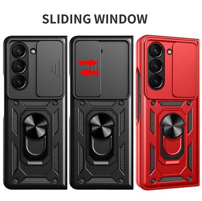 Camera Protection Case for Samsung Z Fold 6 5 4 Galaxy Z FOLD6 FOLD 5 4 Armor Hybrid Ring Back Cover