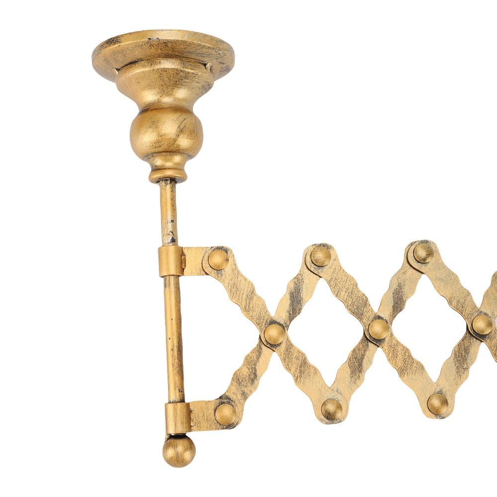 Ausziehbarer Metall-Kerzenständer Halter Antik-Bronze-Finish Wandmontierter Kerzenhalter Schlafzimmer