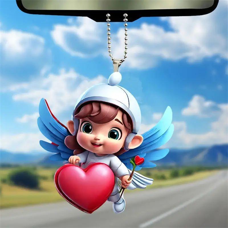 Charming Acrylic Car Decor Hanging Ornament For Unique Atmosphere And Gift Giving