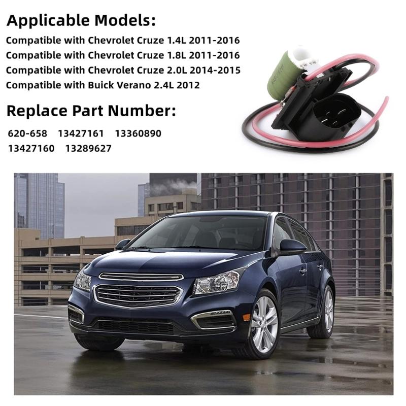 Upgraded 13427160 Radiator Heater Fan  Resistor Connector Plug- Auto Accessories Plastic & Metal Made-