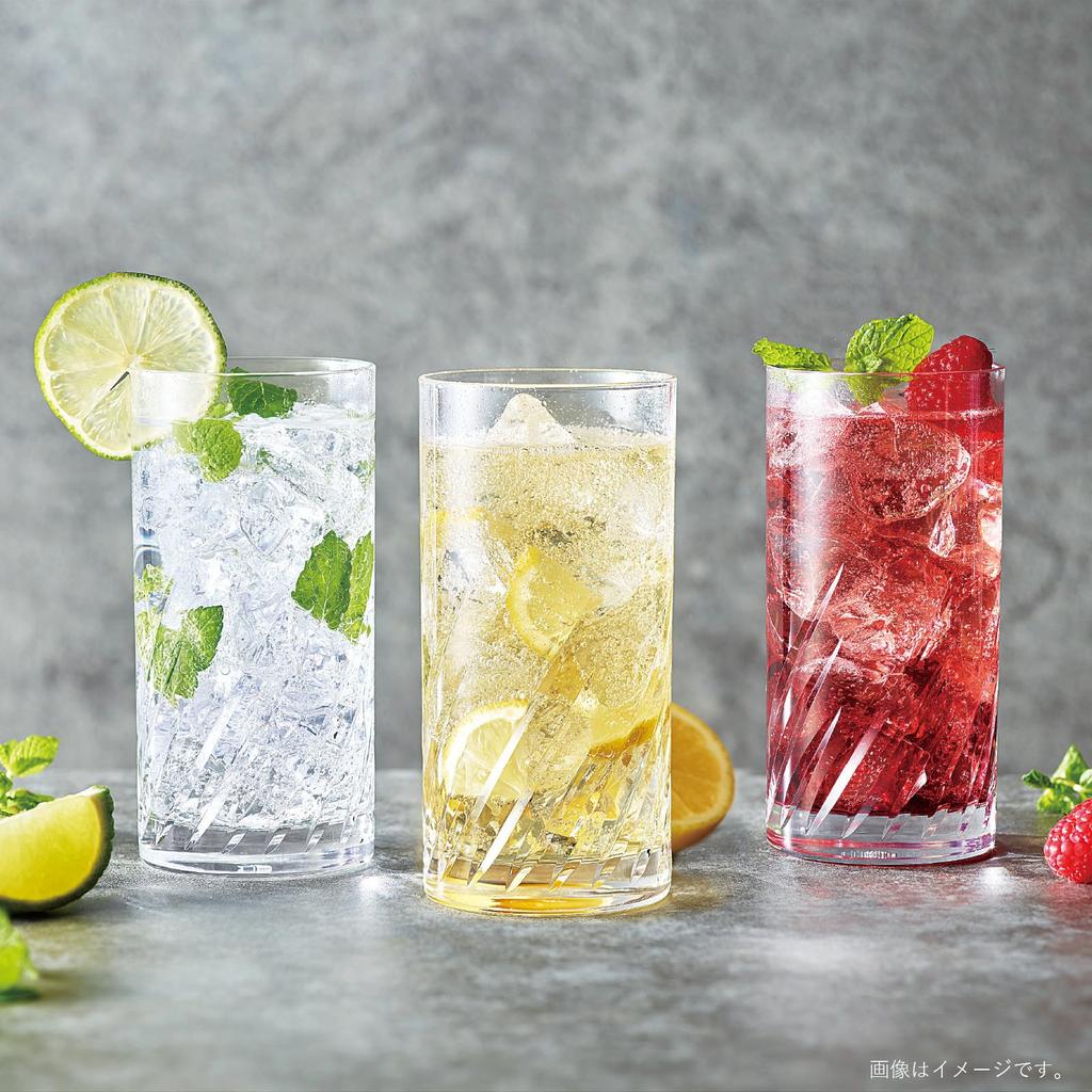 Toyo Sasaki Glasbecher, Glastrog, 360 ml, 6er-Set, hergestellt in Japan, spülmaschinenfest, unzerbrechlicher Glasbecher, Bierglas, Highball-Glas, Sauerglas