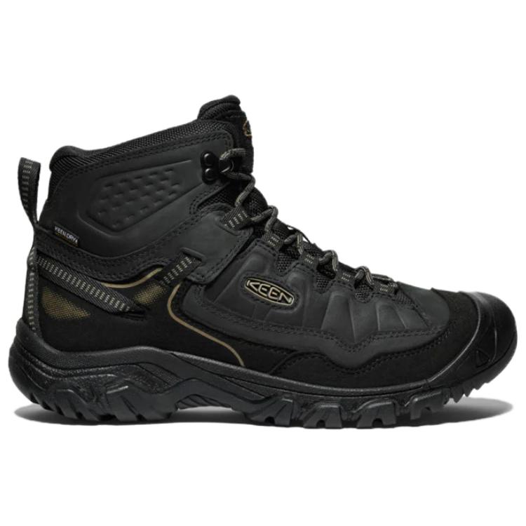 Keen Targhee Waterproof And Wear resistant Short Outdoor Boots Men's Triple Black 1029825