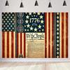 American Independence Day Theme Festival Party Decorations 250th Anniversary Celebration Cup Plate Tableware Background Supplies
