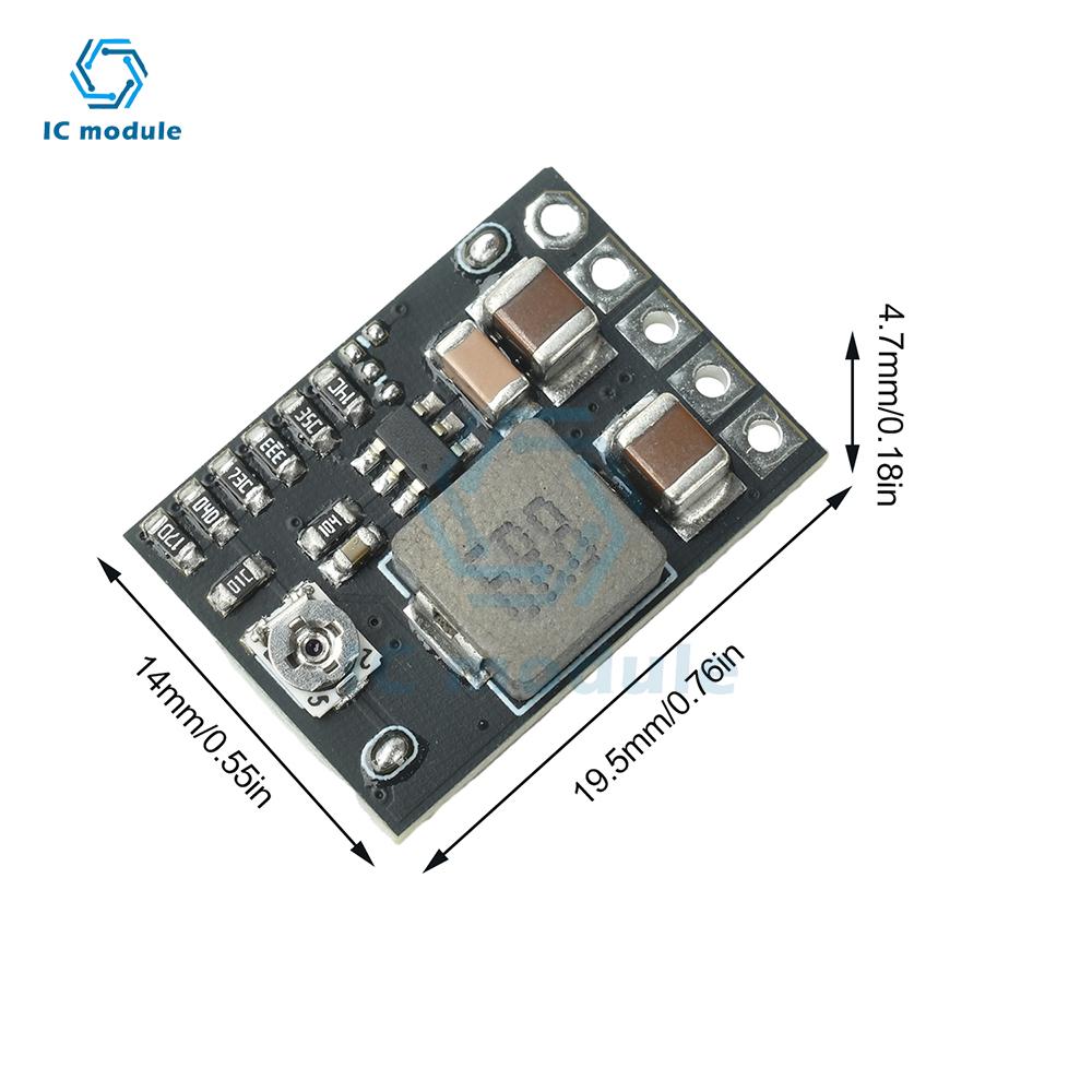 DC-DC Adjustable Buck Converter Module 4.5V-20V to 1-16V/1.8V/2.5V/3.3V/5V/9V/12V Fixed Output, 2A 10W with Enable Pin