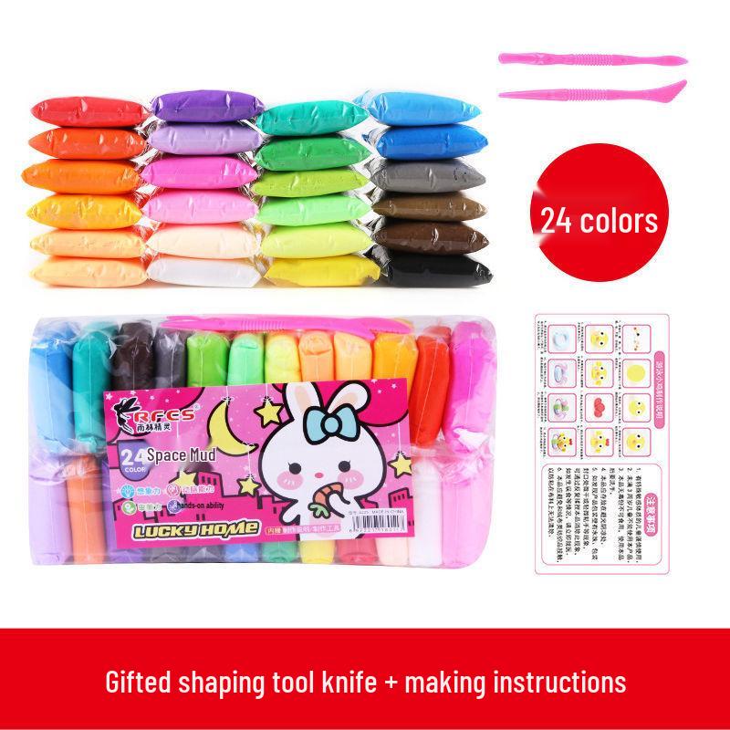 36-Color Play Dough Set: Food-Grade Space Clay for Kids