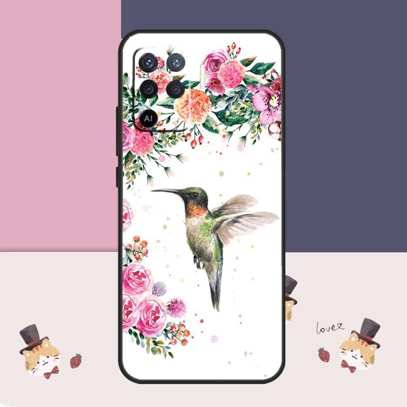 Hummingbird Case For Oppo A77 A17 A57 A40 A78 A54 A74 A94 A76 A16 A96 A18 A60 A80 A38 A58 A98 A15 A5 Pro