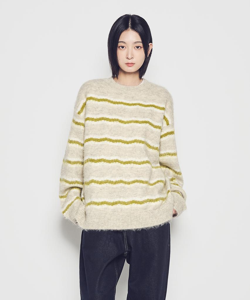 ACME DE LA VIE Wave Stripe Mohair Knit (2 Color)