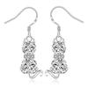 925 Sterling Silver Cat  Zircon Drop Earring for Women Wedding Engagement Party Fashion Charm Jewelry