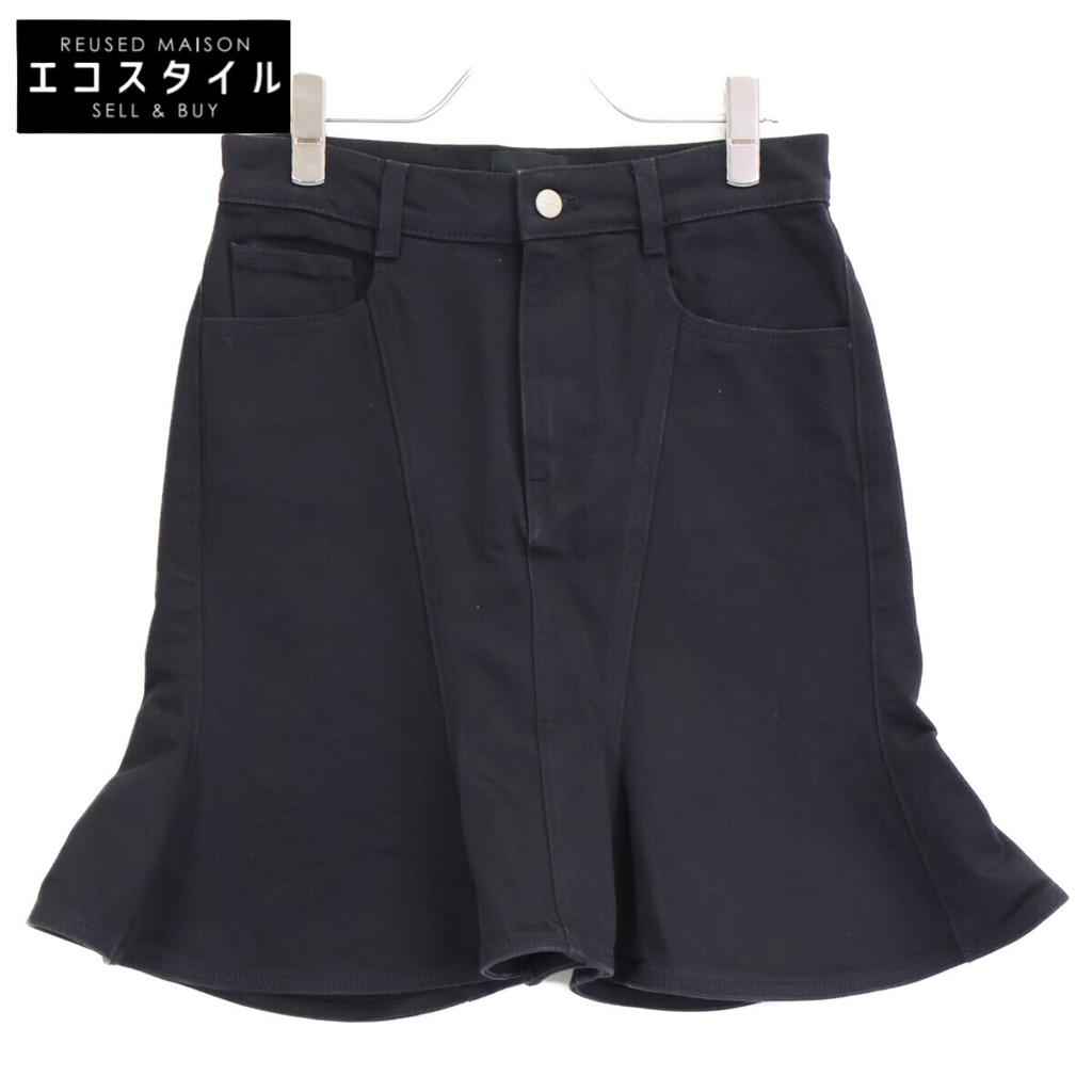 Marc Jacobs 2F3RSK002D03 Denim Flute Mini Skirt Skirt 26 blackUsed