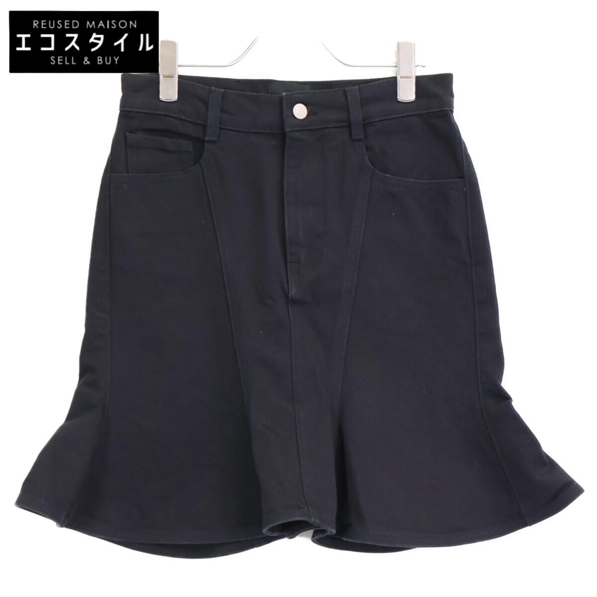 

MARC JACOBS 2F3RSK002D03 Denim Flute Mini Skirt skirt 26 blackUsed