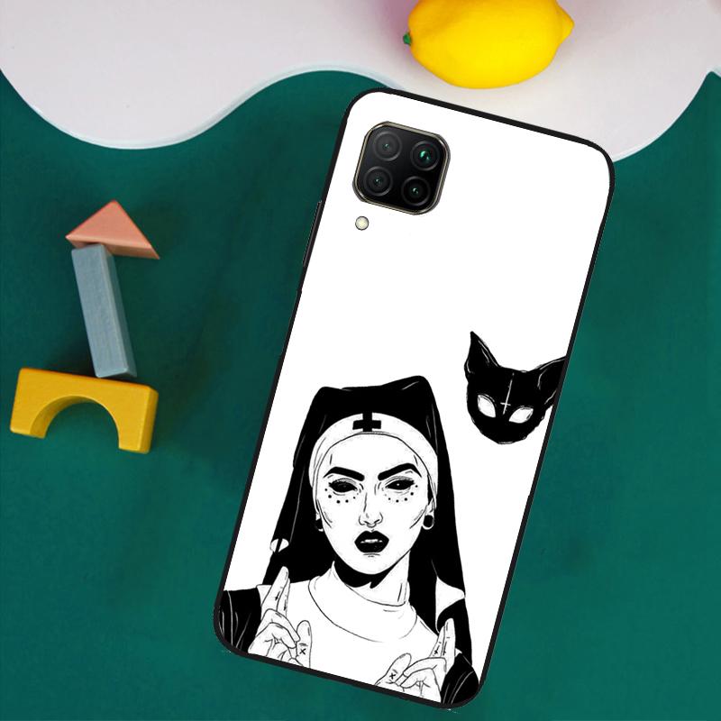 Gothic Witch Satan For Huawei Nova 9 10 SE 8i 11i 12i 12s Y60 Y61 Y70 Y90 Y72 Y73 Y91 P60 Pro P40 P30 Lite Case