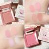 Art Value - 4 Colours Cartoon Embossed Matte Blush Palette