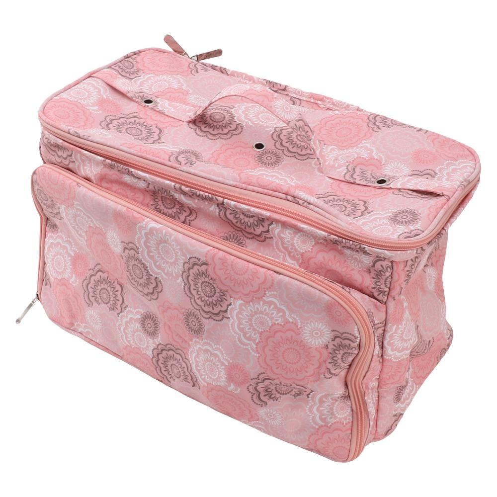 Multifunctional Crochet Holder Bag Pink Color Crochet Bag Yarn Storage Bag Traveling
