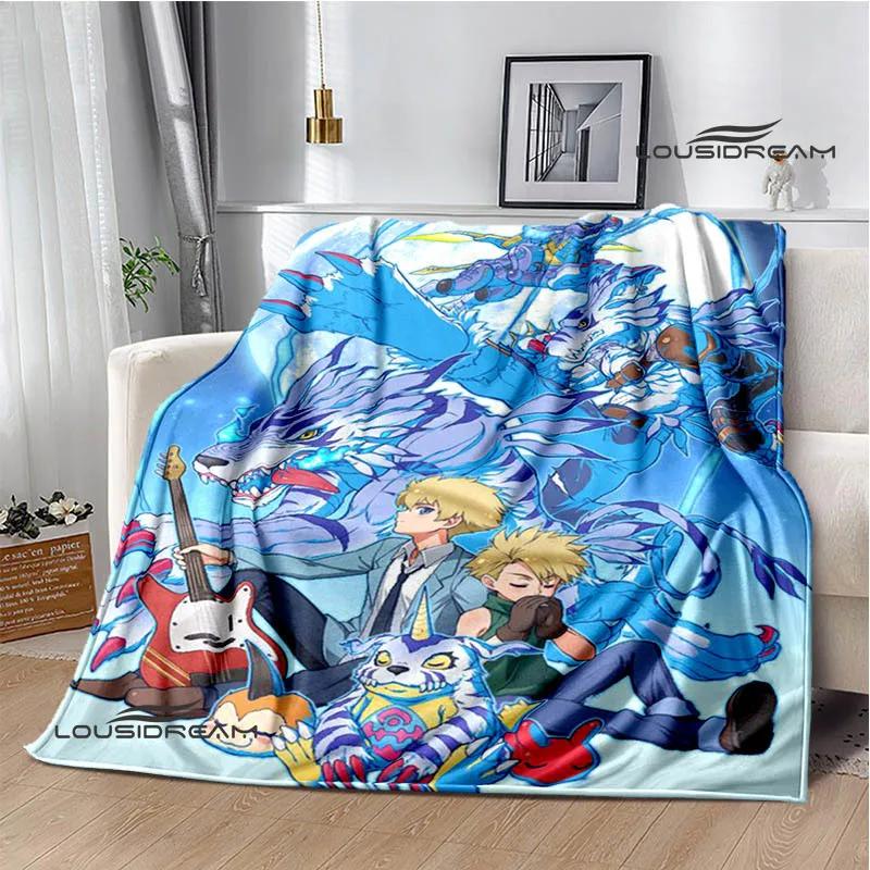 Digimon cartoon printed blanket Flannel Warm blankets Soft and comfortable blanket bed linings cubre cama Birthday Gift