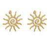 Retro Exaggerated Sun Flower Stud Earrings High Sense Simple Fashion Earrings Women