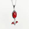 Gothic Vampire Bat Necklace With Crystal Pendant For Women Summer Fashion