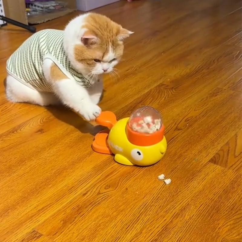 Interactive Cat Toys Automatic Feeding Cat Toy Food Dispenser Durable Training Cat Slow Food Entertainment Cats Toys