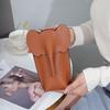 Cute Elephant Crossbody Bags For Girls Women Leather Soft Small Purses Card Wallet Phone Shoulder Bags Solid Color Mini Wallet