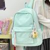 Schoolbag Japanese Ins Small Fresh Backpack Solid Color Versatile Casual Backpack Campus Style Junior and High School Student School Bag