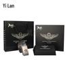 Yilan Memory Titanium Aviator Photochromic Polarized Sunglasses Gift Set