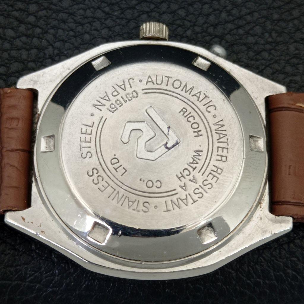 Ricoh R31 AUTOMATIC JAPAN MENS VINTAGE ORANGE COLOR DIAL WATCH A704875-1