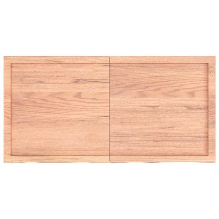 VidaXL Dessus de table marron clair 120x60x4 cm bois chêne traité 3156375