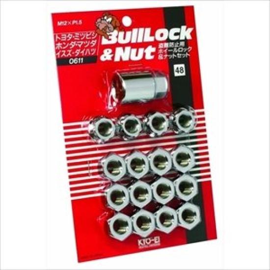 KYO-EI Bull Lock [Through-type 21HEX] M12 x P1.5 4H for vehicles [Quantity 16P] 0611