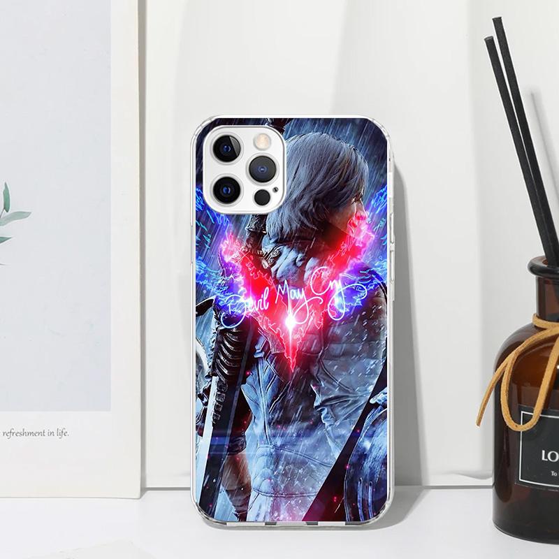 Game D-Devil May Cry 5 Phone Case For Iphone 17 Air 16 15 Plus 16E 14 Pro Max 13 Mini 12 11 7 8 SE Fundas Soft Back Cover 17 Air
