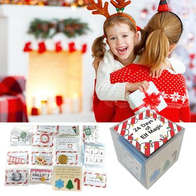 Weihnachtselfen-Set, 24 Tage Weihnachten, Elfen-Zubehör, lustige Elfen-Aktivitäten, magische Requisiten, Weihnachts-Countdown, Geschenk für Partygeschenke