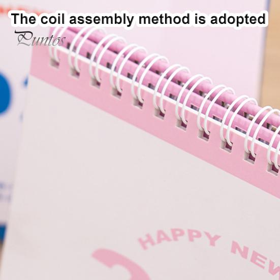 2025 Mały kalendarz biurkowy Stojący kalendarz biurkowy z klapką Miesięczny planer Organizator zarządzania czasem do domu, biura i szkoły